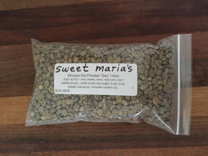 coffee beans green in bag